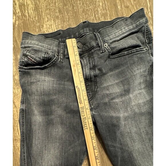 Diesel D-istort Skinny 30x28 Stretch Black Dark Gray Jeans 069RL - Picture 6 of 14